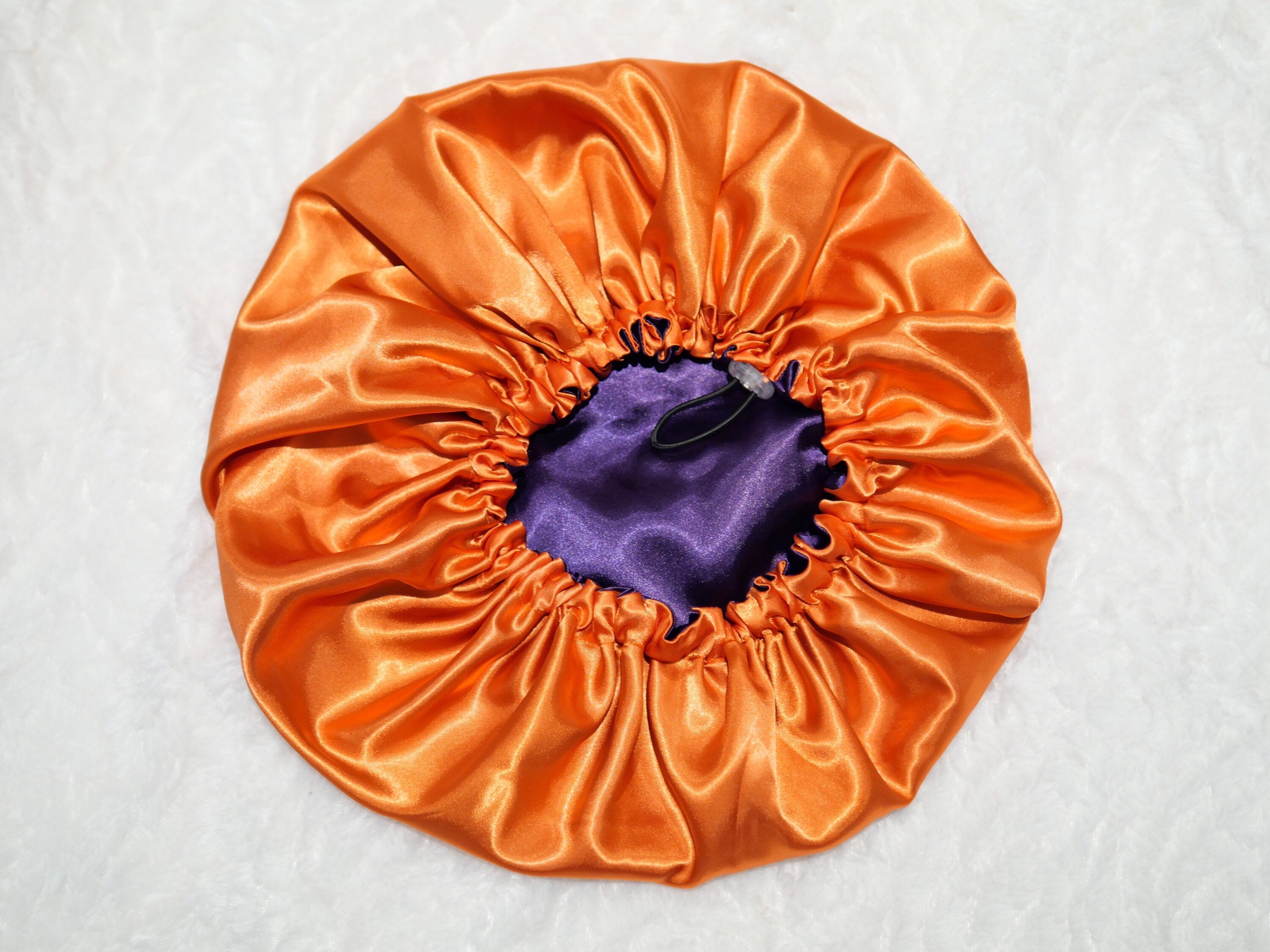 Satin Hair bonnet reversible ajustable , Hair cap