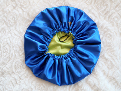 Satin Hair bonnet reversible ajustable , Hair cap
